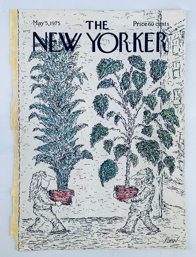 COVER ONLY The New Yorker May 5 1975 Plant Dudes by Edward Koren No Label