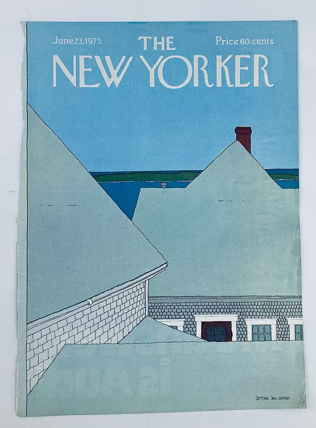 COVER ONLY The New Yorker June 23 1975 On The Roof by Gretchen Dow Simpson