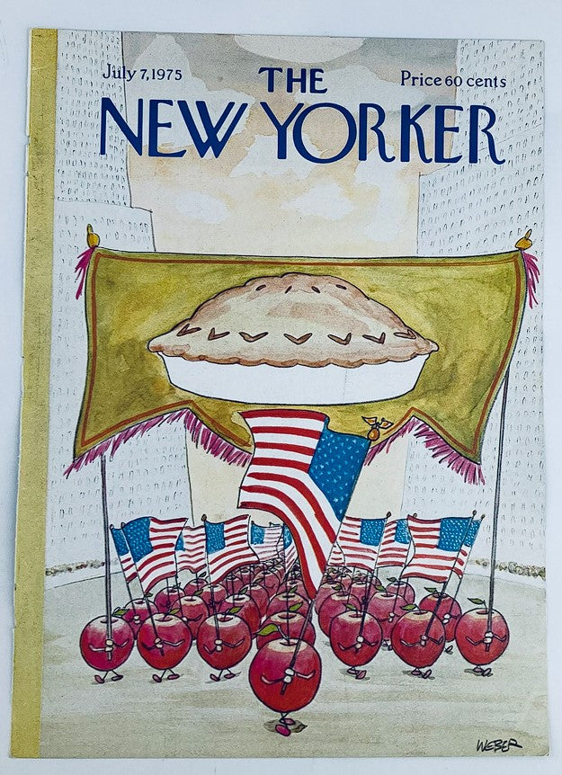 COVER ONLY The New Yorker July 7 1975 Pie of July by Chris Weber No Label