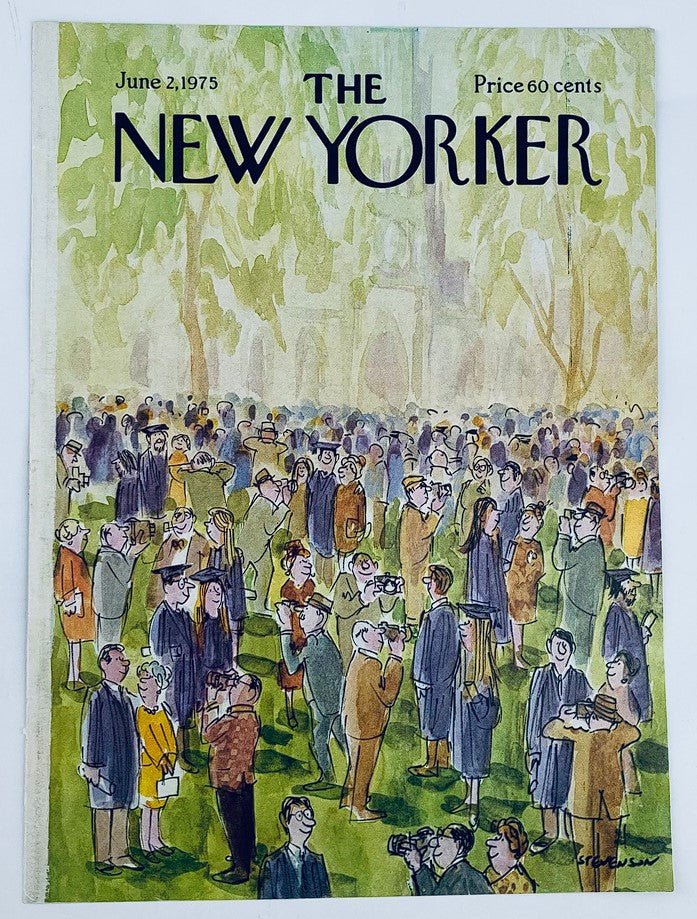 COVER ONLY The New Yorker June 2 1975 Graduation Day by James Stevenson