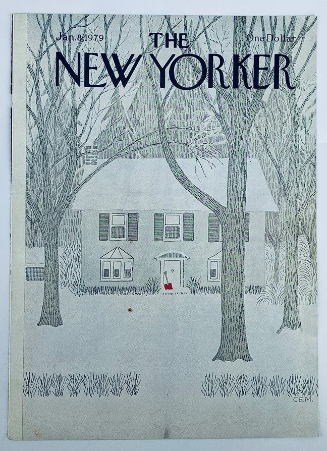 COVER ONLY The New Yorker January 8 1979 Snow House by Charles E Martin No Label