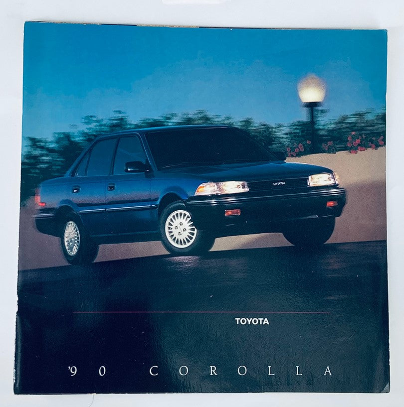 1990 Toyota Corolla Dealer Showroom Sales Brochure Guide Catalog