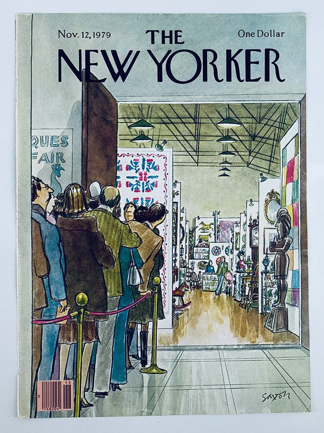 COVER ONLY The New Yorker November 12 1979 Art Show by Charles Saxon No Label