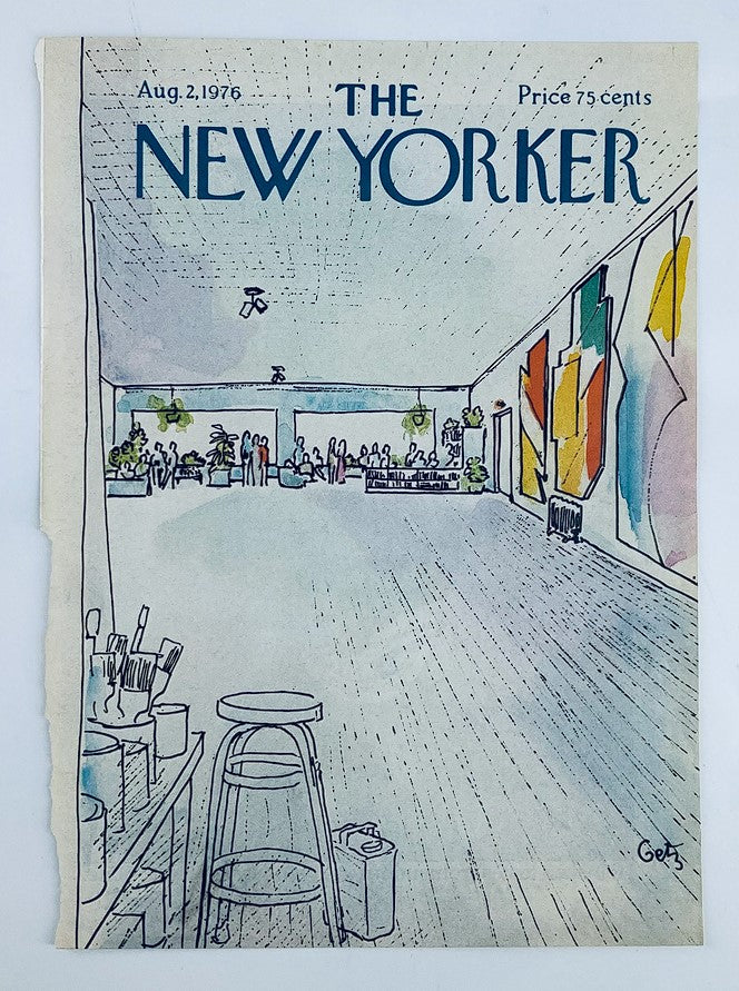 COVER ONLY The New Yorker August 2 1976 Art Gallery by Arthur Getz No Label