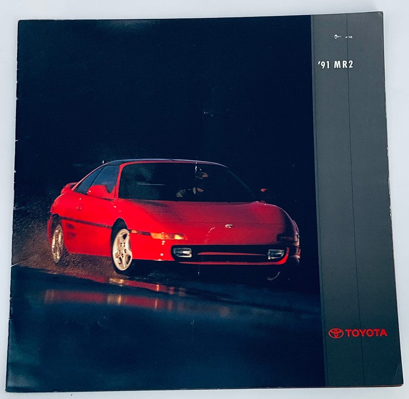 1991 Toyota MR2 Dealer Showroom Sales Brochure Guide Catalog