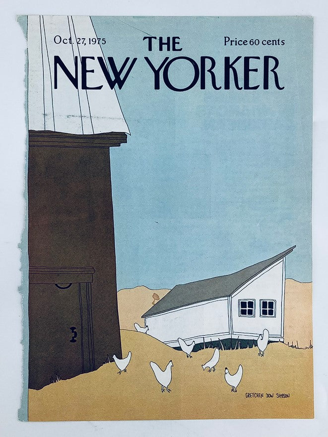 COVER ONLY The New Yorker October 27 1975 Farm House by Gretchen Dow Simpson