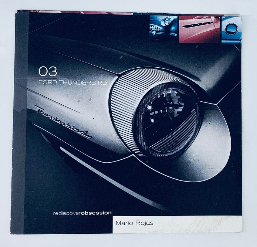 2003 Ford Thunderbird Dealer Showroom Sales Brochure showcasing the sleek design and iconic features of the Ford Thunderbird.