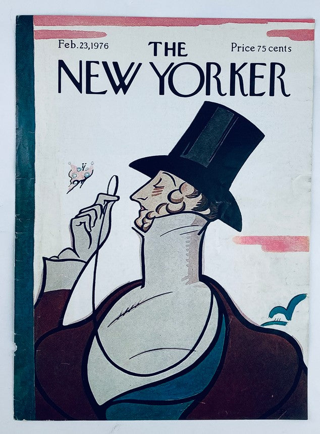 COVER ONLY The New Yorker February 23 1976 Gamemaster Tilley by Rea Irvin