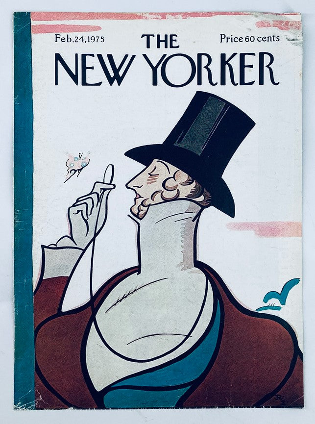 COVER ONLY The New Yorker February 24 1975 Mr. Tilley by Rea Irvin No Label