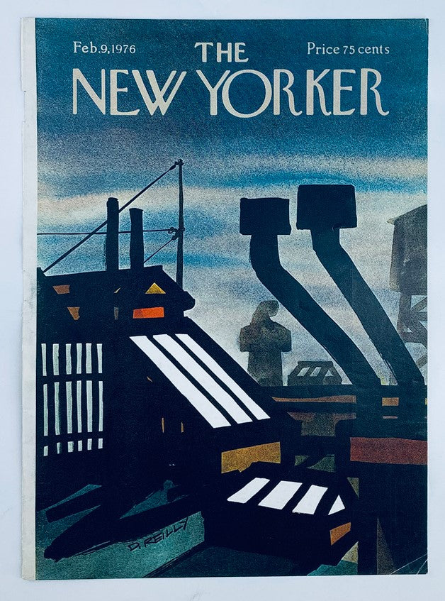 COVER ONLY The New Yorker February 9 1976 Shadows by Donald Reilly No Label