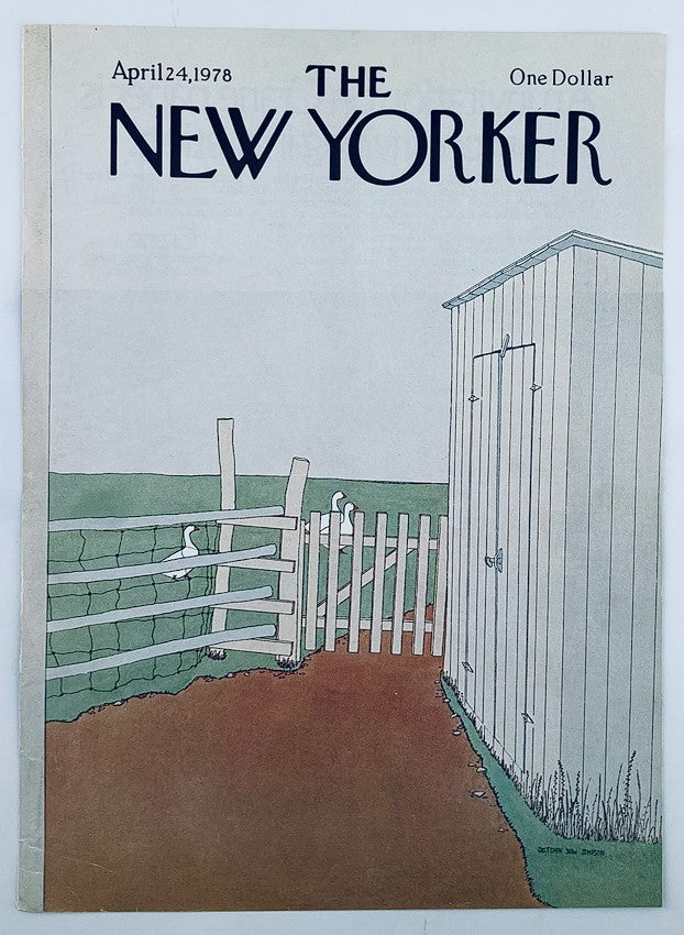 COVER ONLY The New Yorker April 24 1978 Farm Friends by Gretchen Dow Simpson