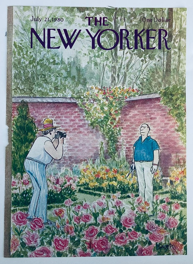 COVER ONLY The New Yorker July 21 1980 Smile by Charles Saxon No Label