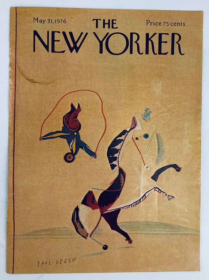 COVER ONLY The New Yorker May 31 1976 Circus Horse by Paul Degen No Label