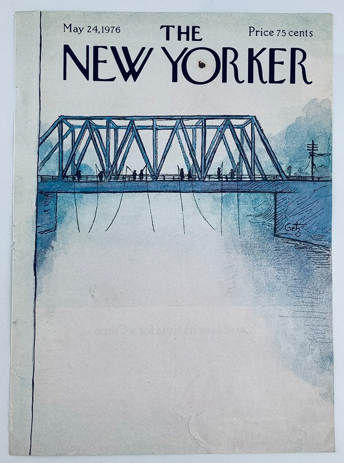 COVER ONLY The New Yorker May 24 1976 Fish On by Arthur Getz No Label