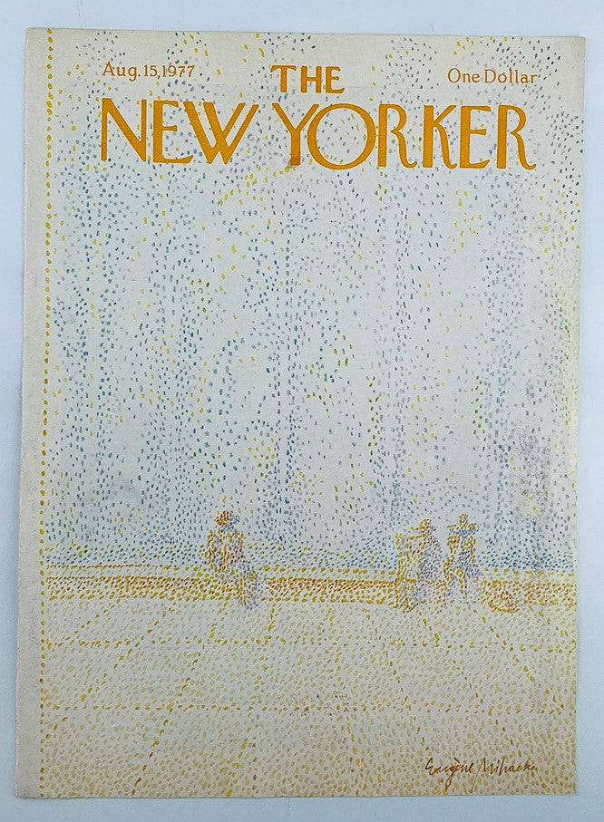 COVER ONLY The New Yorker August 15 1977 Dots by Eugene Mihaesco No Label