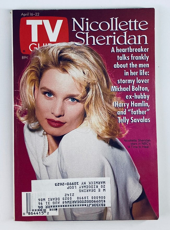 TV Guide Magazine April 16 1994 Nicollette Sheridan NY Metro Ed.