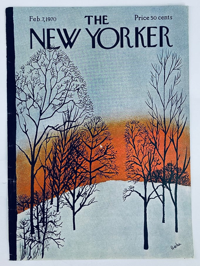 COVER ONLY The New Yorker February 7 1970 The Sunset by David Preston No Label