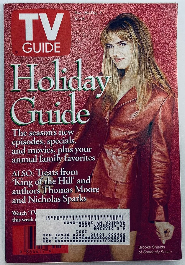 TV Guide Magazine November 29 1997 Brooke Shields NY Metro Ed.