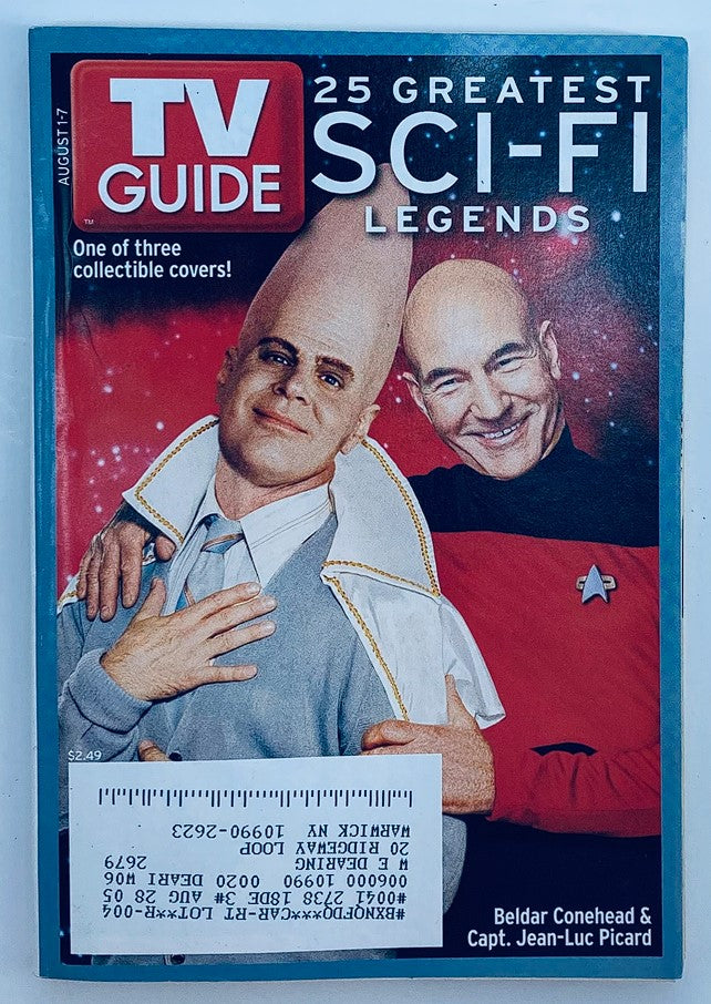 TV Guide Magazine August 1 2004 Dan Aykroyd & Patrick Stewart NY Metro Ed.