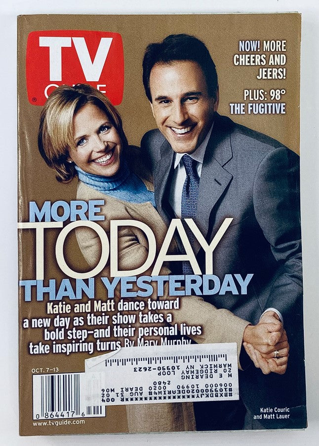 TV Guide Magazine October 7 2000 Katie Couric and Matt Lauer NY Metro Ed.