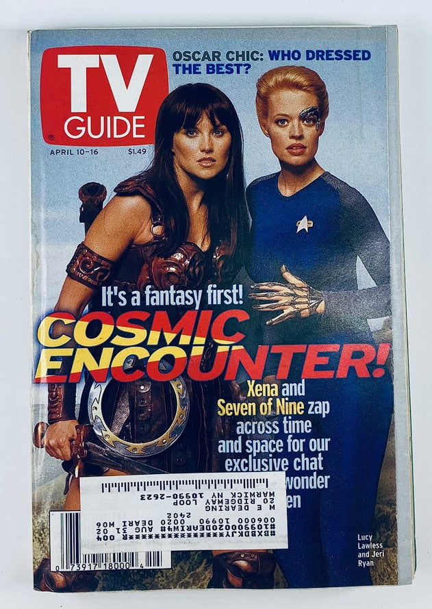 TV Guide Magazine April 10 1999 Lucy Lawless and Jeri Ryan NY Metro Ed.