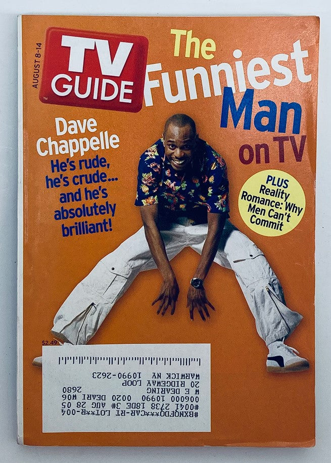 TV Guide Magazine August 8 2004 Dave Chappelle Funniest Man on TV NY Metro Ed.