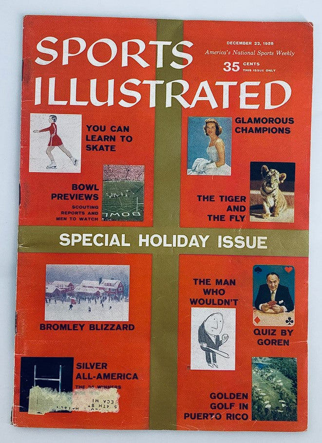 VTG Sports Illustrated Magazine December 22 1958 The Tiger and The Fly