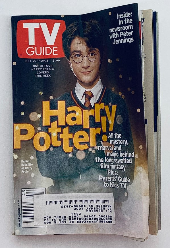 TV Guide Magazine October 27 2001 Daniel Radcliffe as Harry Potter NY Metro Ed.