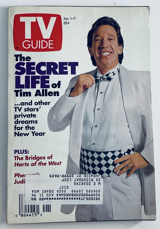 TV Guide Magazine January 1 1994 The Secret Life of Tim Allen NY Metro Ed.