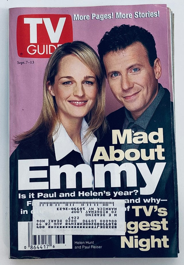 TV Guide Magazine September 7 1996 Helen Hunt & Paul Reiser NY Metro Ed.