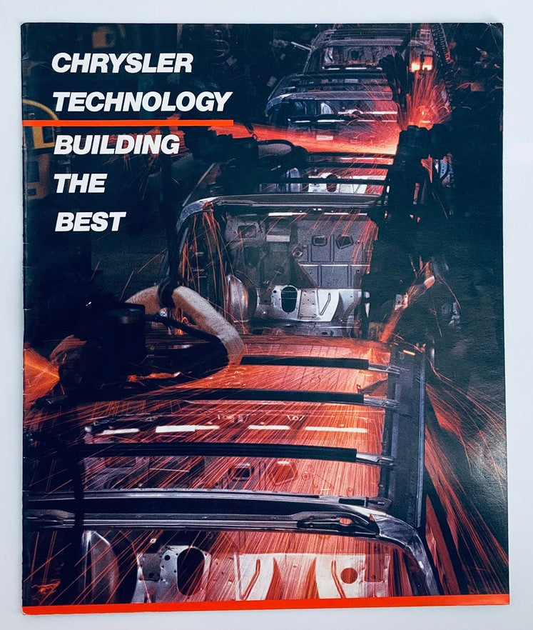 90s Chrysler Technology Dealer Showroom Sales Brochure Guide Catalog