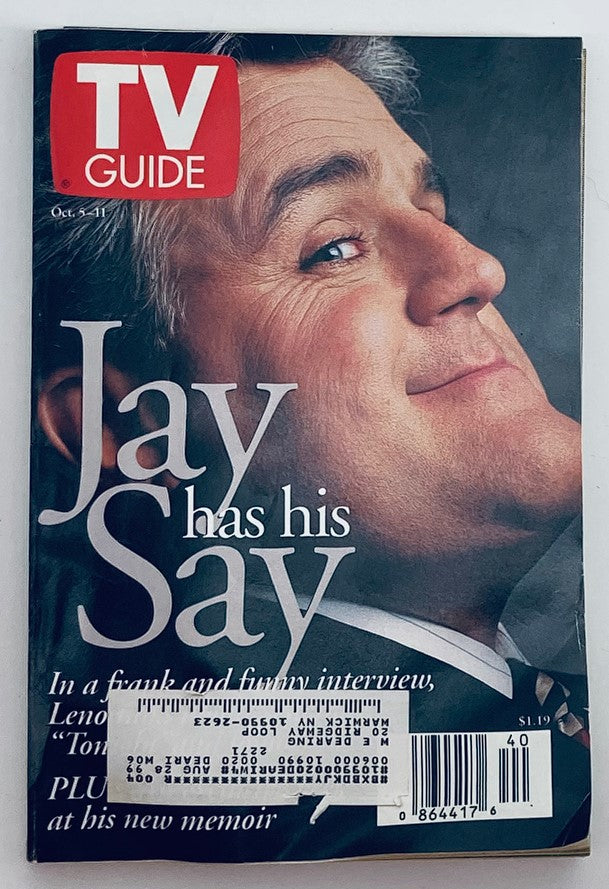 TV Guide Magazine October 5 1996 Jay Leno Has His Say NY Metro Ed.