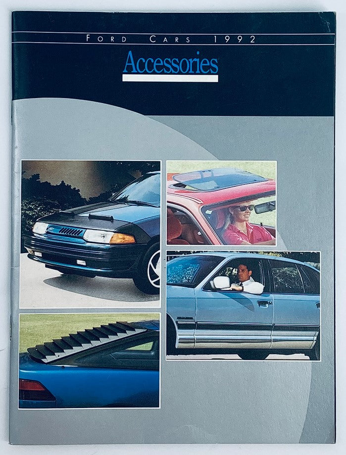 1992 Ford Cars Accessories Dealer Showroom Sales Brochure Guide Catalog