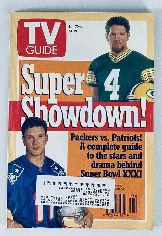 TV Guide Magazine January 25 1997 Drew Bledsoe & Brett Favre New York Edition