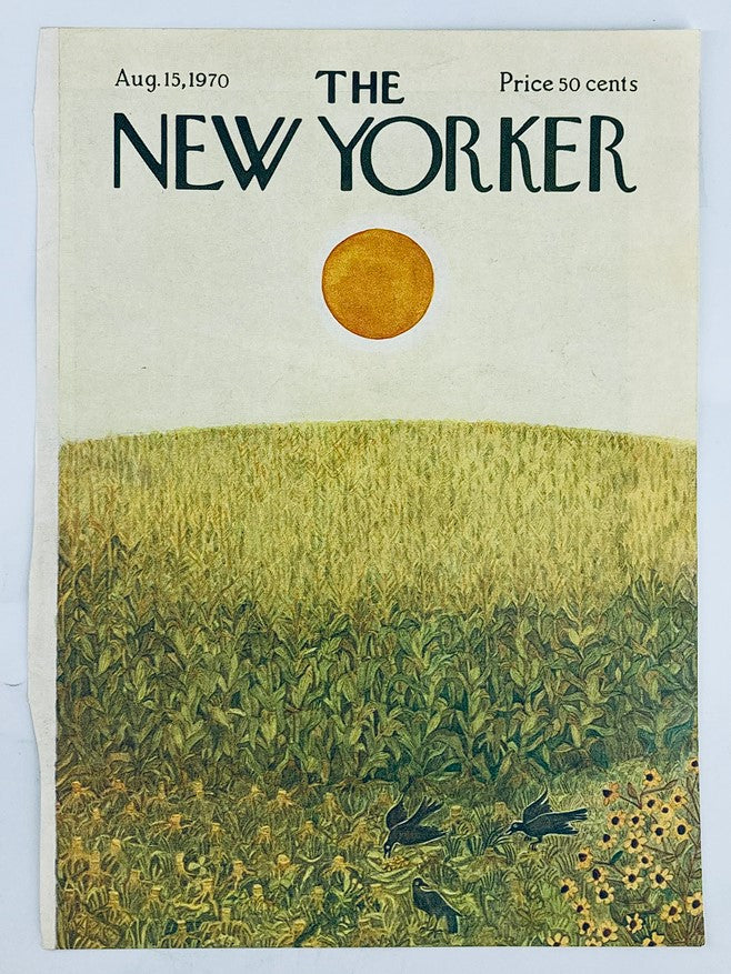 COVER ONLY The New Yorker August 15 1970 Summer Scenes by Ilonka Karasz No Label