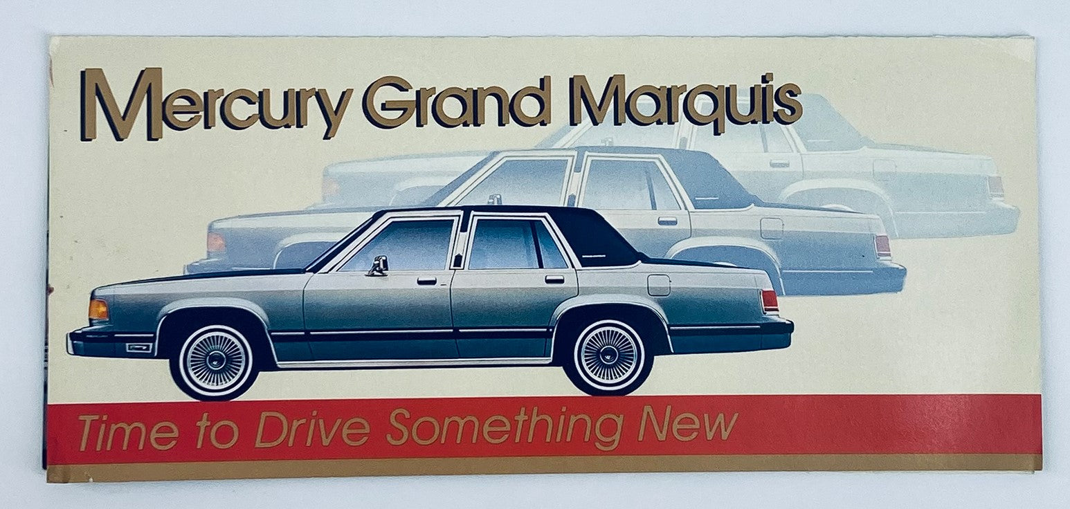 80s Mercury Grand Marquis Dealer Showroom Sales Brochure Guide Catalog