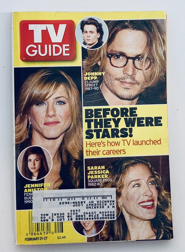 TV Guide Magazine February 21 2004 Jennifer Aniston, Johnny Depp NY Metro Ed.