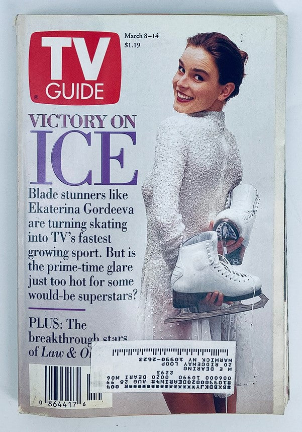 TV Guide Magazine March 8 1997 Ekaterina Gordeeva Victory on Ice New York Ed.