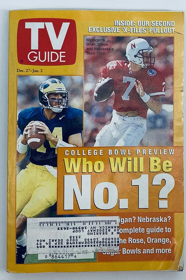 TV Guide Magazine December 27 1997 Scott Frost & Brian Griese NY Metro Ed.