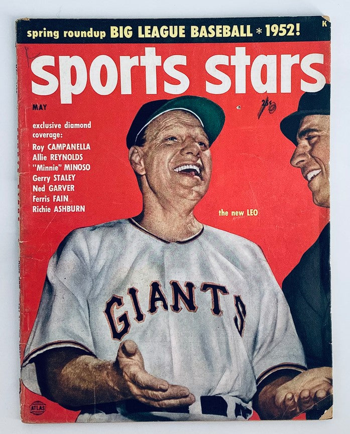 VTG Sports Stars Magazine May 1952 Leo Durocher, Roy Campanella No Label