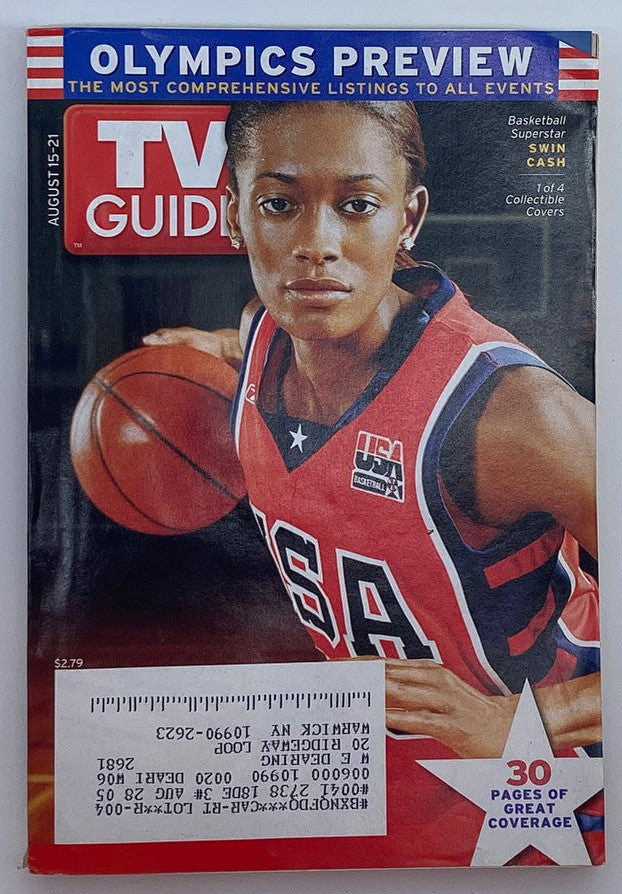 TV Guide Magazine August 15 2004 Swin Cash Basketball Superstar NY Metro Ed.