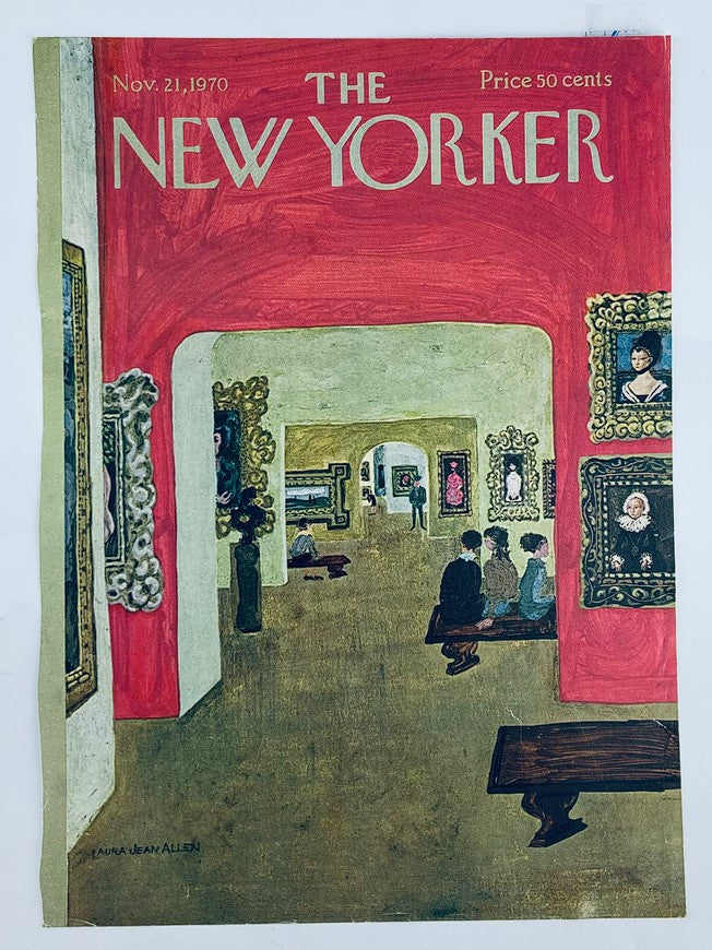 COVER ONLY The New Yorker November 21 1970 Art Museum by Laura Jean Allen