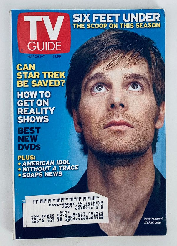 TV Guide Magazine March 1 2003 Peter Krause of Six Feet Under New York Ed.