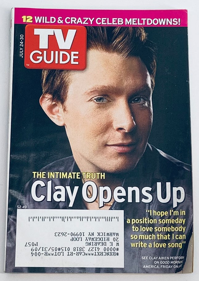 TV Guide Magazine July 24 2005 Clay Aiken Opens Up NY Metro Ed.