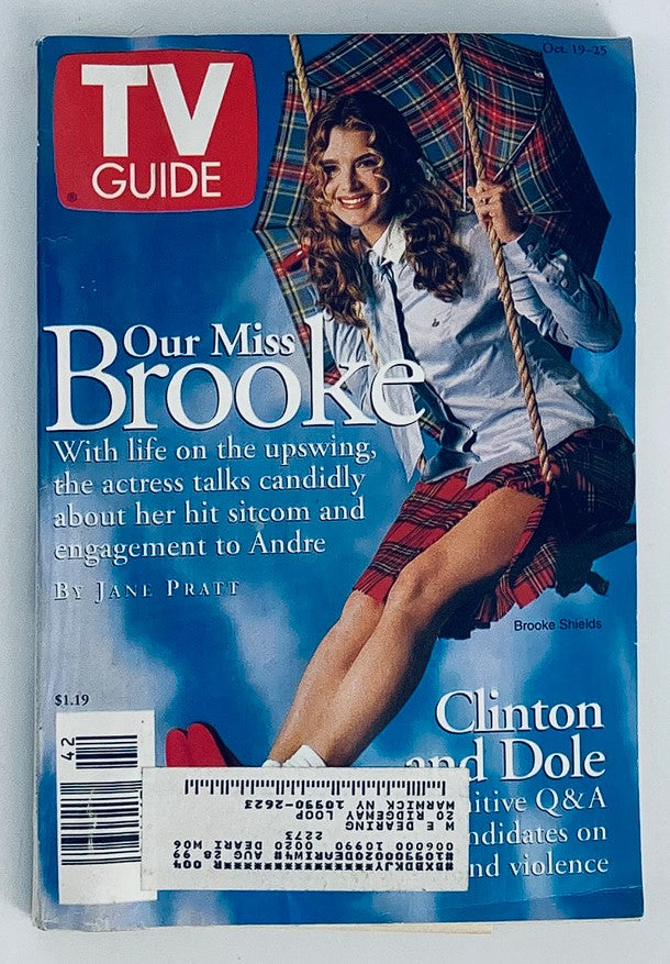 TV Guide Magazine October 19 1996 Brooke Shields Clinton & Dole New York Ed.