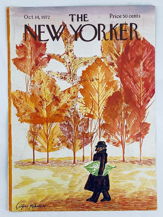 COVER ONLY The New Yorker October 14 1972 The Bangor Man by Eugene Mihaesco