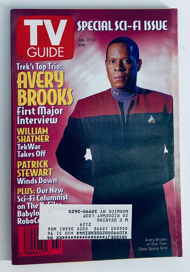 TV Guide Magazine January 15 1994 Avery Brooks of Star Trek NY Metro Ed.