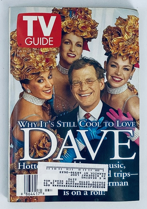 TV Guide Magazine February 15 1997 David Letterman Cool to Love New York Ed.