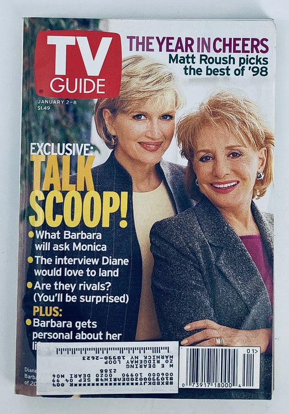 TV Guide Magazine January 2 1999 Diane Sawyer & Barbara Walters New York Ed.