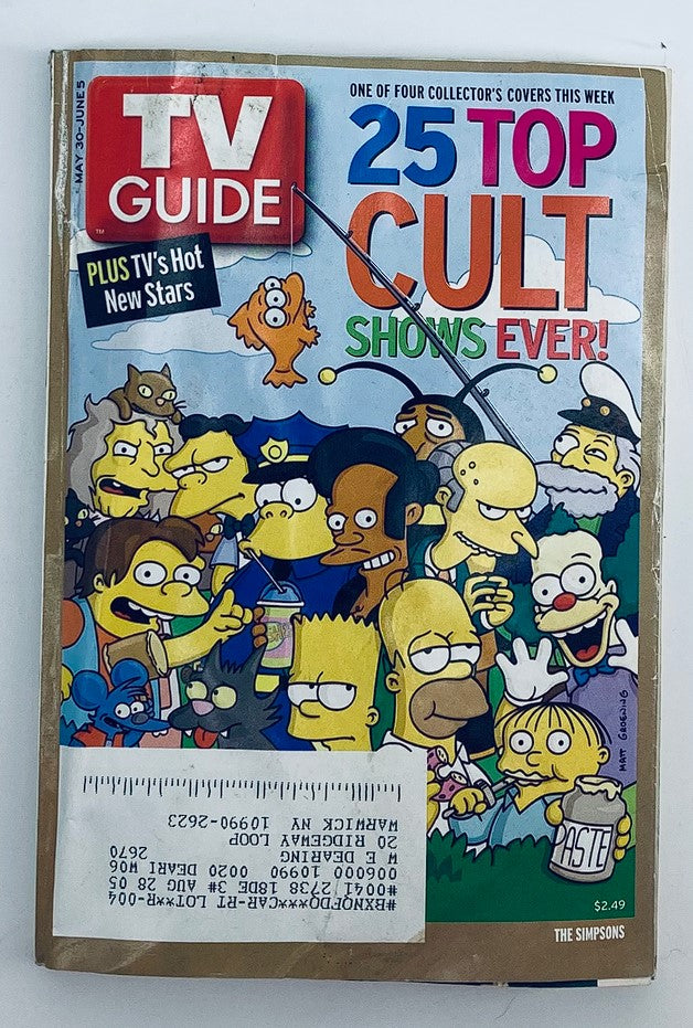 TV Guide Magazine May 30 2004 The Simpsons, Crazy Cat Lady NY Metro Ed.